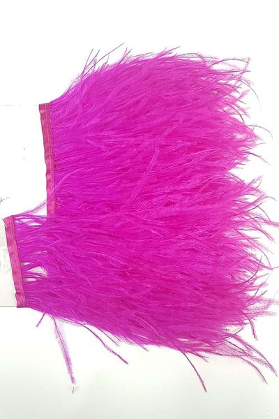YENİ HEDİYELİK DÜNYAM Affordable Wonderful Ornament Decorative Product Fuchsia Ostrich Feather 40 cm