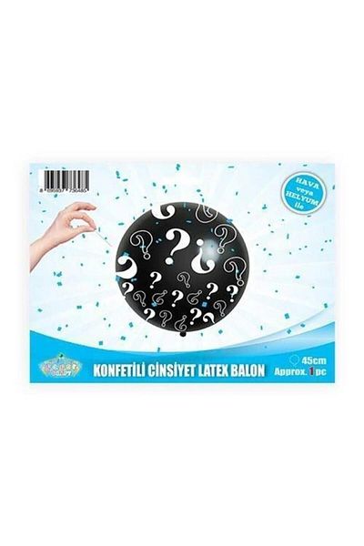 SURPRISE PARTY STORE Gender Reveal Party Girl Or Boy Mi Boy Or Girl Balloon 18inch 45cm Blue Confetti Balloon