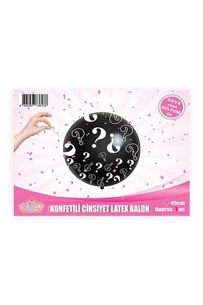 SURPRISE PARTY STORE Gender Reveal Party Girl Or Boy Mi Boy Or Girl Balloon 18inch 45cm Pink Confetti Balloon