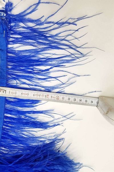 YENİ HEDİYELİK DÜNYAM 60 cm Blue Feathers Ostrich Feather
