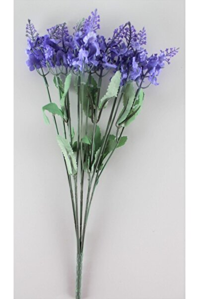 Genel Markalar Yapay Çiçek Pudrasız Lavanta Demeti Mor