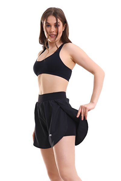 Winmoda34 Kadın Deniz Şortu Yanları Yırtmaçlı