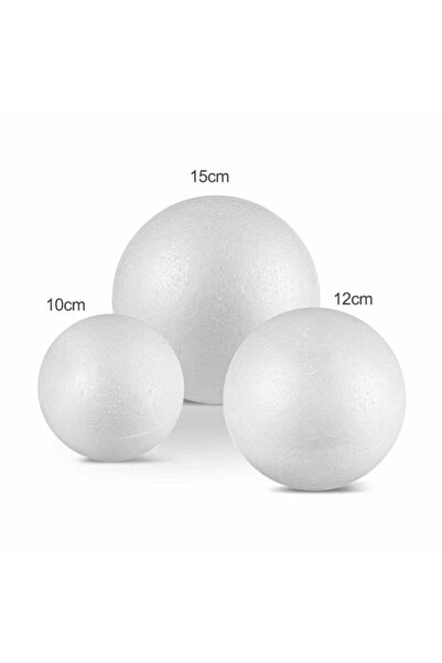 YENİ HEDİYELİK DÜNYAM 6907 Strafor Köpük Top 15 Cm