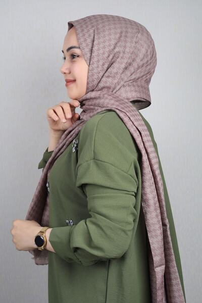 LadyCoco شال نسيم صيفي منقوش ذاتيًا - نمط-01 - لون-10-56