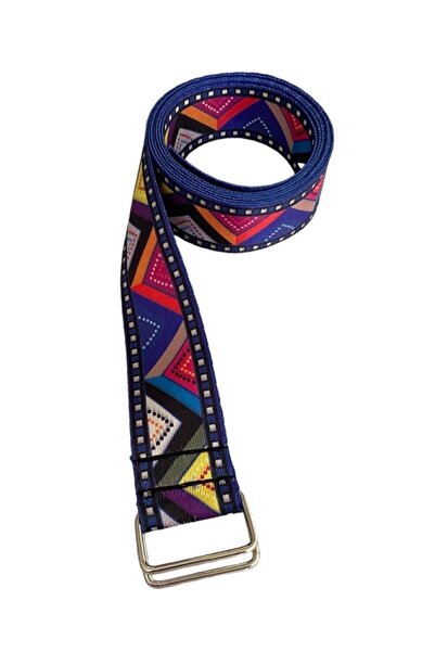 QUEENVİP Curea de yoga - Curea de yoga de 200 cm cu model și legături din pie...