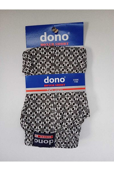 MELODİ LİFE Men's Large Size Boxers - Dono Printed Set of 3