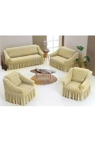 HEYTGAH Jacquard 3+2+1+1 canapea, canapea, husă canapea extensibilă lavabilă Lycra husă canapea flexibilă