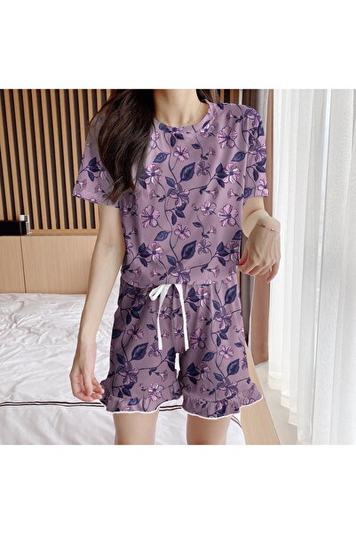 PEMBİŞ HOMEWEAR Σετ σορτς Aden Flower 2 Super Soft