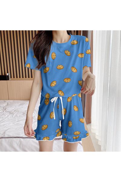 PEMBİŞ HOMEWEAR Σετ σορτς Aden Cookies Süpersoft