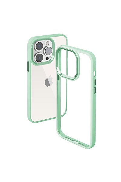 Buff Iphone 14 Pro Max Uyumlu New Air Bumper Kılıf Light Green