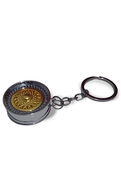 KDOT Lowrider حافة معدنية سلسلة المفاتيح المحور الأصفر