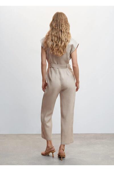 MANGO Woman Kemerli Keten Tulum