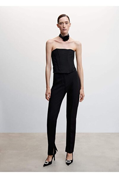 MANGO Woman Μπλούζα σε στυλ κορσέ