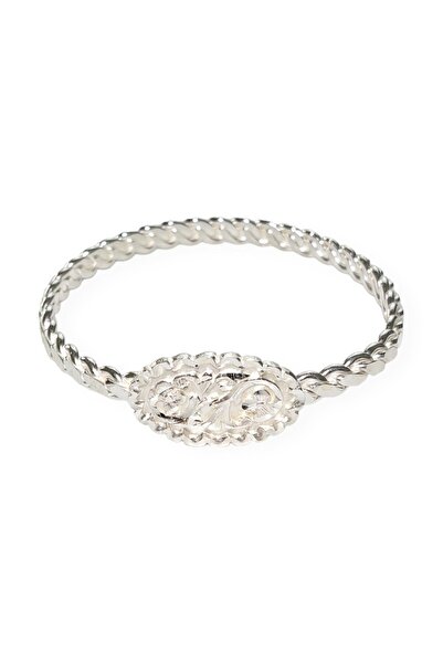 TAŞHAN Erzurum El İşçiliği Kaşlı Gümüş Burma Bilezik