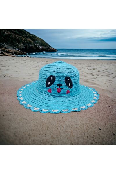 by.accessoriess Smiling Face Children's Summer Straw Hat