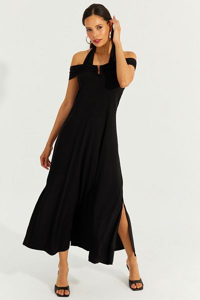 Cool & Sexy Rochie de damă neagră cu bretele duble BK261084