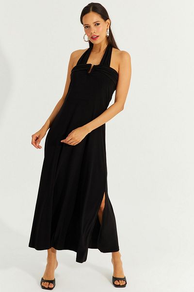 Cool & Sexy Rochie de damă neagră cu bretele duble BK261084