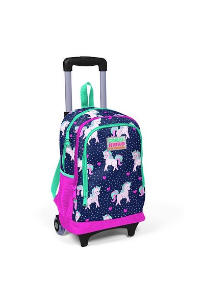 Coral High Geantă cu model unicorn albastru bleumarin roz - Set de 30123366