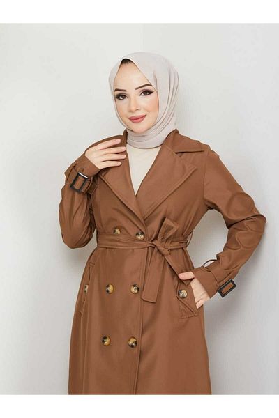 KMKkombin long kruveze collar seasonal trench 17581