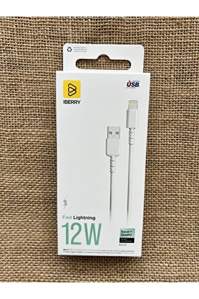 İBERRY Hızlı İphone Kablo 12W 100mm (Last Lightning)