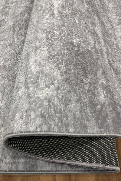 Teksev Nova Gri Mutfak Halısı Leke Tutmaz Makinede Yıkanabilir Kaymaz Kesme Y...