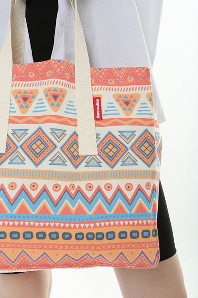 Serkan Çanta Bez Çanta Atölyesi Cloth Bag Ethnic Patterned Tote Bag