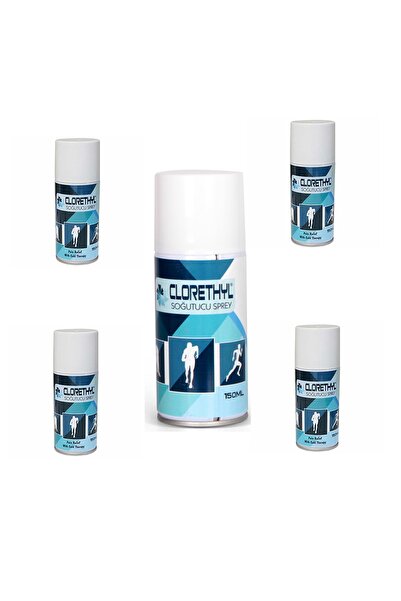 Clorethyl Soğutucu Sprey 150ml 5 Adet Anestezik Ve Lazer Epilasyon Için