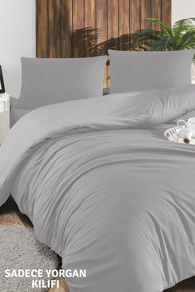 LIV CALISTA Διπλό Μονόχρωμο Παπλωματοθήκη 200x220 Γκρι