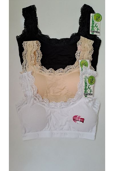 NARIYA Sutien de damă bumbac 3 piese 3 bucăți dantelă căptușit jumătate de corp Sutien de mărime mare
