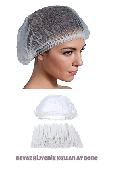 Özkan Ambalaj Temizlik 100 Adet 1 Paket Kullan At Hijyenik Saça Kapama Bonesi