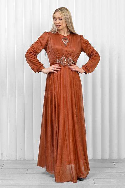 poplinmoda Hijab Evening Dress - Glitter