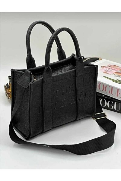 asebag Kadın The Tote Bag siyah Yumuşak Deri Çanta
