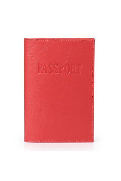 OttoAngelino Otto Angelino Leather Passport Case Wallet - Rfid Protected - Red