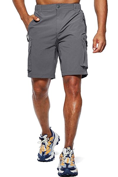 GHASSY CO. Ghassy Co. Erkek Kamp Yürüyüş Seyahat Hızlı Kuruma Çok Cepli Outdoor Şort