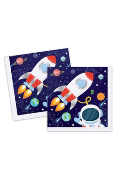 eğlencemarketi Șervețele de hârtie Cosmic Galaxy 33x33cm 16 bucăți în pachet