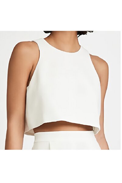 NSM Σατέν μπουστιέ σε χρώμα εκρού με χοντρές τιράντες