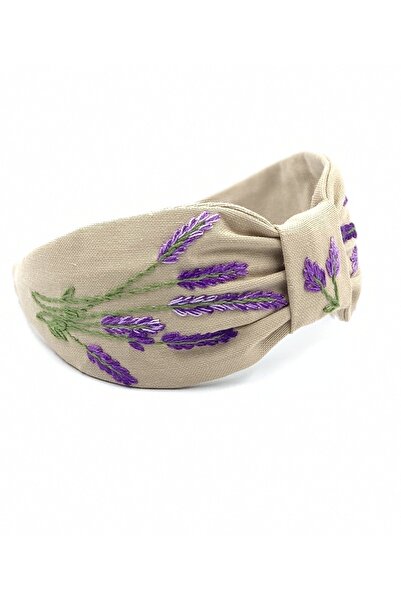 ZELİCE TASARIM تاج بيج مع تطريز لافندر - زيليس