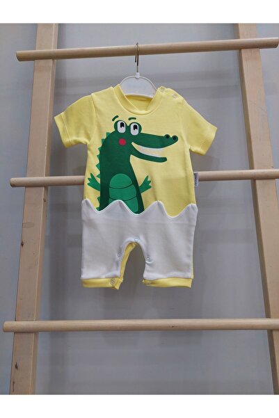 İSSE TEKSTİL Bebek Erkek Tulum Timsah Figürlü