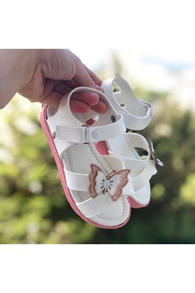 Pandalina Girl's Butterfly Figured Phylon (Light) Sole Sandals