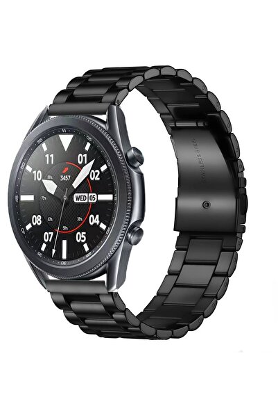 Nezih Case Samsung Galaxy Watch Active 2 44mm Uyumlu Metal Baklalı Paslanmaz Çelik Kordon