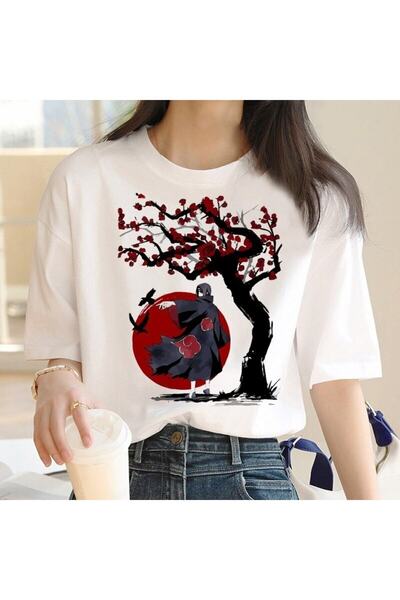 Adrift Kırmızı Etiket Anime Naruto Kakashi Grafik T-shirt Mod799 11925
