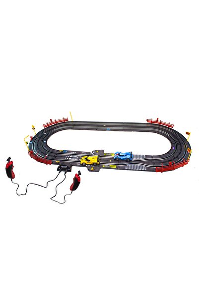 Erzi 1/43 Ölçek Yarış Pisti Işıklı Formula Pisti İki Kişilik Top Turbo