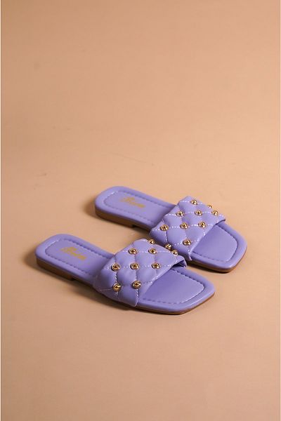 munora butik شبشب أرجواني بتفاصيل مرصعة