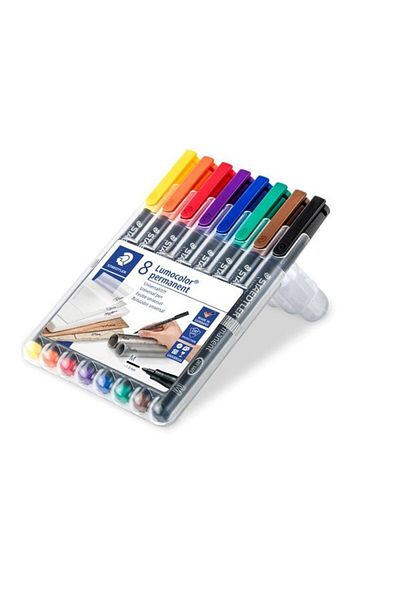 Staedtler Steadtler 317 Wp8 Lumocolor Permanent Marker M Set of 8