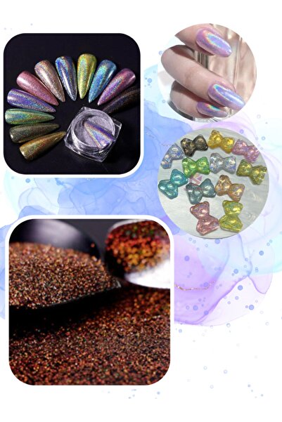 Sirius Hobi Epoksi Reçine Magic Lazer Fine Chocolatte Tırnak Makyaj Chunky Gl...