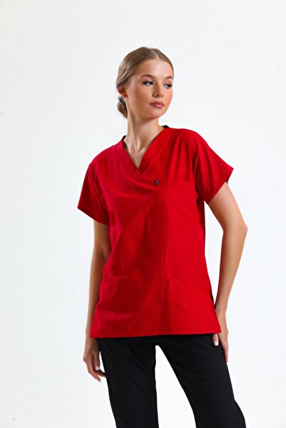 Ehil Terry Cotton Vip Kumaş Tek Üst Model Doktor Hemsire Forması