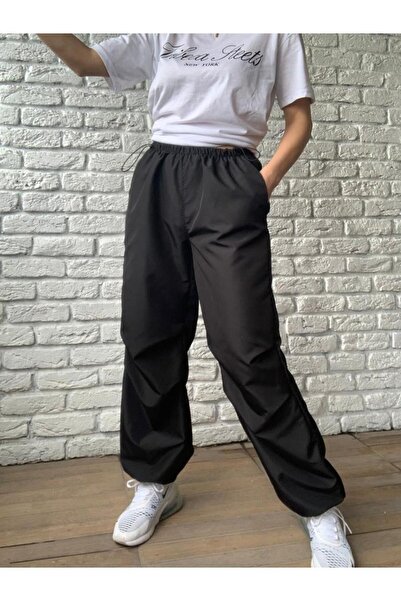 Swet Shop Jeans Γυναικείο Μαύρο Τακτικό Παντελόνι