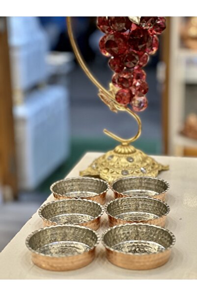 Osmanlı Bakırcılık 6’lı Bakır Kahvaltı Seti 10 Cm