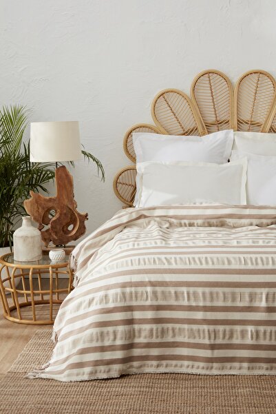 Karaca Home Roller Çift Kişilik Yatak Örtüsü Bej