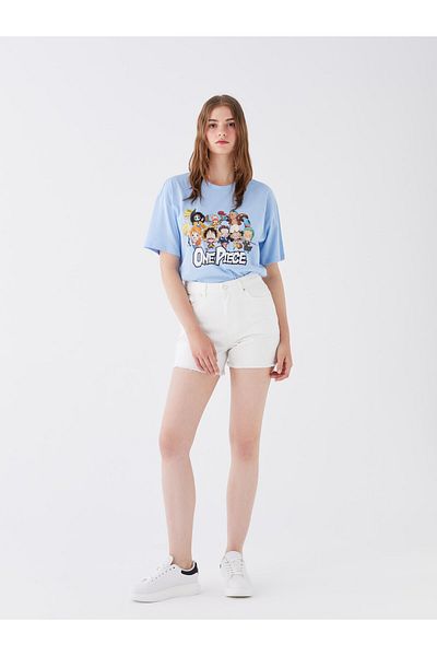 LC Waikiki Jeansshorts im Mom-Fit mit Rissen für Damen
